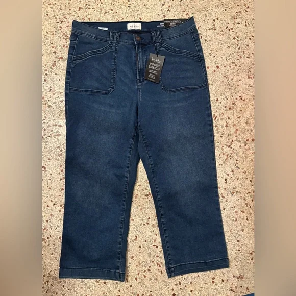 NWT Nicole miller infinity stretch soho hi rise denim 12 jeans - Picture 1 of 5